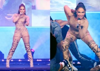 Jennifer Lopez sorgt mit auffälligem Bühnenoutfit für Aufsehen