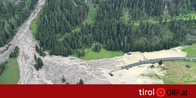 Schwere Unwetter und Erdrutsche im Tiroler Kaunertal – rund 200 Menschen eingeschlossen